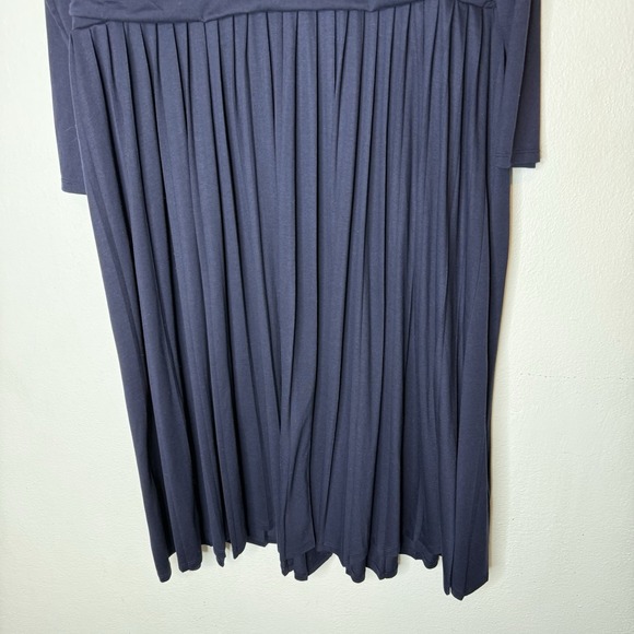 Boden Catherine Navy Blue Pleated Long Sleeve Midi Dress Womens US 20/22R - Picture 8 of 14